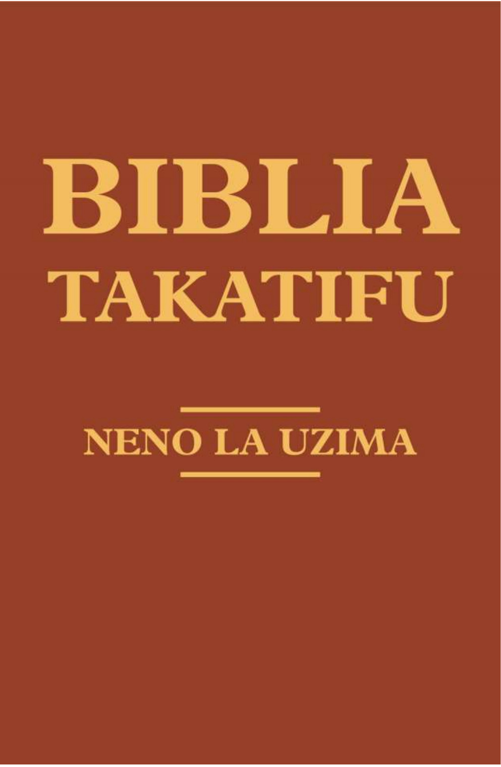 BIBLIA NENO TAKATIFU